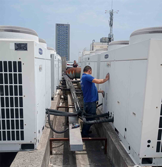 柳南中央空调制热和不制冷系统维修方法